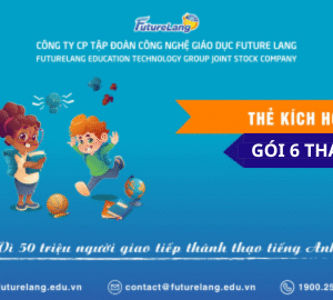 Thẻ VIP Tiếng Anh 6 tháng