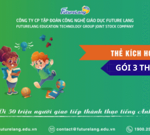 Thẻ Vip tiếng Anh 3 tháng